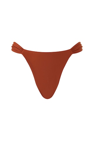 Lea The Label Palmiye Desenli Bikini Altı Turuncu