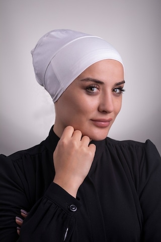 Halven Krem Arkadan Bağlamalı Iç Bone Viskon Kumaş Kaymaz Silikonlu 3002 Krem