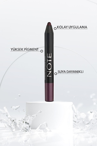 Note Cosmetique Jumbo Eyeshadow Pencil Waterproof Işıltılı Suya Dayanıklı Kalem Far 05 Purple - Mor
