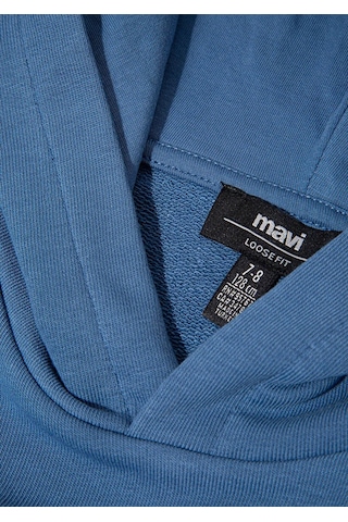 Mavi Logo Baskılı Kapşonlu Mavi Erkek Çocuk Sweatshirt M6s10143-83767 Mavi