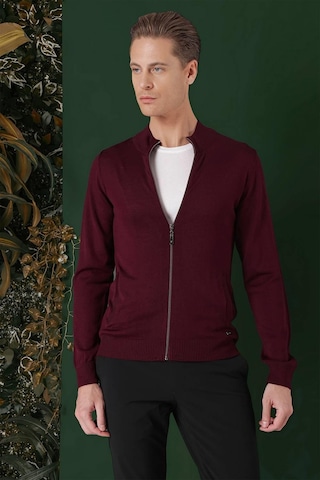 Efor Tr 860 Slim Fit Bordo Klasik Triko Bordo