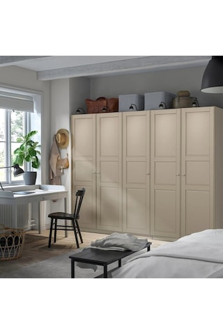 Ikea Gri Modern Kapaklı Gardırop 250x60x201 Cm