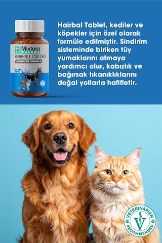 Pharma Hairball Control Kedi Ve Köpek Tüy Yumağı Oluşumuve Kabızlığı Önleyici Tablet