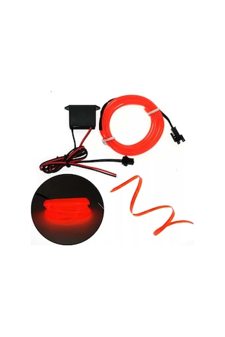 2 Metre Araç Içi Kırmızı Torpido Led Göğüs Ipi Işıklı Neon Torpido 12v Kırmızı Neon