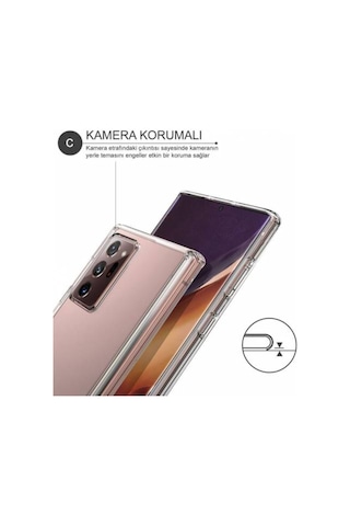 Samsung Uyumlu Galaxy Note 20 Ultra Kilif Lens Kamera Korumali Silikon 422437444