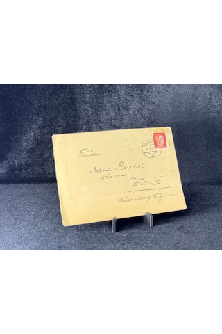 1945 Yılından Avusturya Vienna 8 Pfennig H Tler Pullu Österreich Sürsarjlı Pullu Zarf