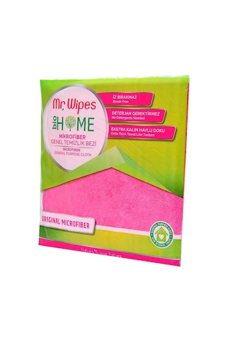 Mr. Wipes Mikrofiber Genel Temizlik Bezi Pembe 40 x 40 CM