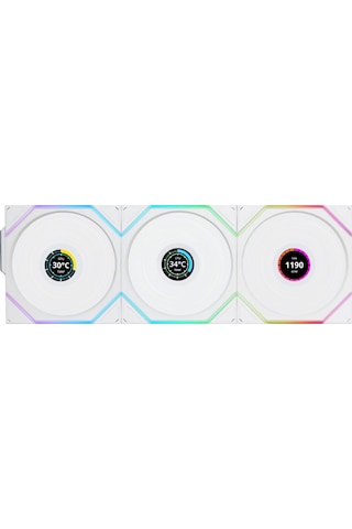 Lian Li Unı Fan Tl Wıreless Lcd 3x120mm Beyaz Kasa Fanı Azaz0llı0087