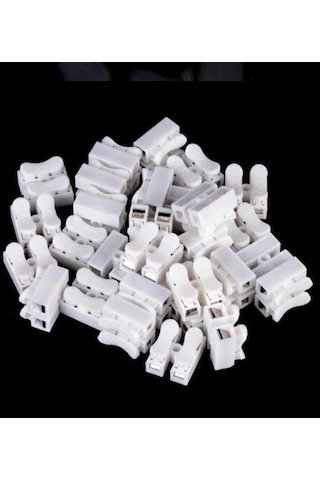 10 Adet - Ic-272 Mandallı Vidasız Klemens Basmalı Tip 2 Li 2 Pin N11.464