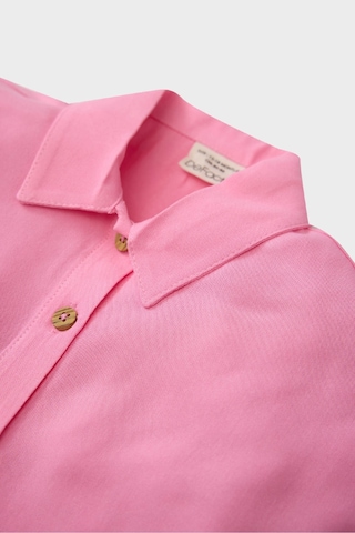 DeFacto Kız Bebek Gömlek Yaka Kısa Kollu Gömlek E2897A525SMPN164 Pembe