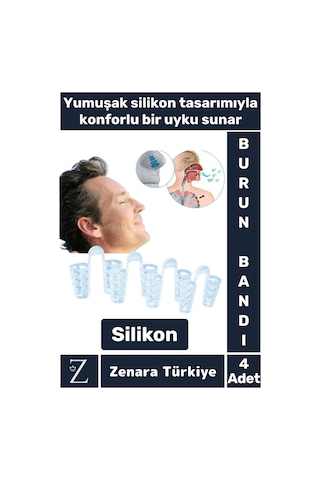 Premium Horlama Azaltıcı Rahat Nefes Alıp Verme Uyku Horlama Önleyici Burun Delik Aparatı 4 Adet