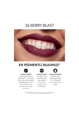 Avon Ultra Mat Ruj Berry Blast
