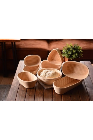 Bambum Puder Ekmek Mayalama Sepeti Yuvarlak 22 Cm Diğer