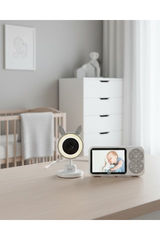 Karşılıklı Sesli Bebek Kamerası 4x Zoom Sıcaklık Sensörlü - Lisinya