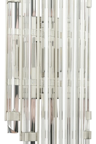 LampaLuce Uzun Taşlı 2'li Aplik Krom 25x65cm Krom