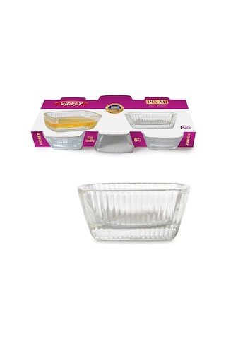 Vıdrex Pınar Kare Bal Kase 6 Adet 7 CM