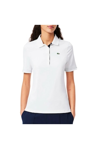 Lacoste Women's Sport Super Dry Golf Polo Shirt Beyaz