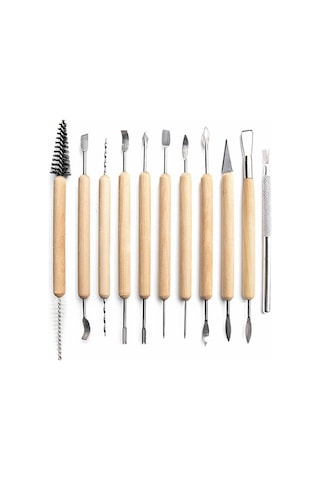 30 Adet Çömlek Seramik Heykel Oyma El Sanatı Modelleme Seti