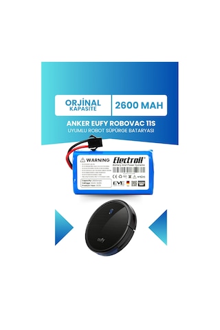 Anker Eufy Robovac 11S Batarya 14.8 Volt 2600Mah