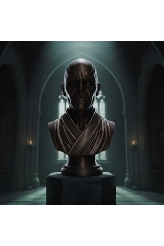 Harry Potter Lord Voldemort Dekoratif Masaüstü Aksesuarı - Karanlık Lord Özel Tasarım Büst 13 X 6,2 Cm