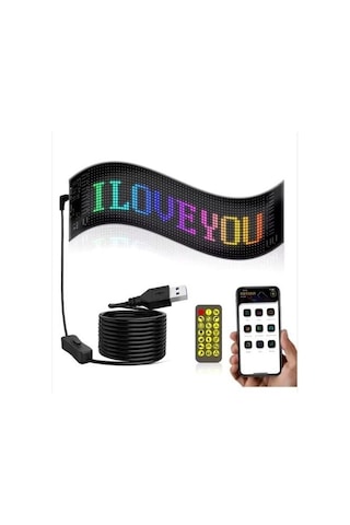 Bolsat Pixel Led Panel 16x64 Dijital Ekran Yazı Ve Animasyon Bantlı Bluetooth