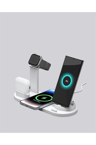 İphone, Apple Watch Ve Airpods İle Uyumlu 4'ü 1 Arada Şarj Ünitesi - Tüm Apple Cihazları Tek Noktada