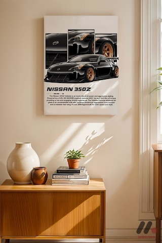 Nissan 350z Jdm Araba Posteri, Çerçevesiz Yüksek Kalite Duvar Afişi - Oto Severlere Özel Hediye