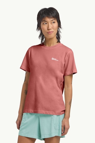 Jack Wolfskin Essentıal T W Kırmızı Kadın Kısa Kol T-shirt Kirmizi