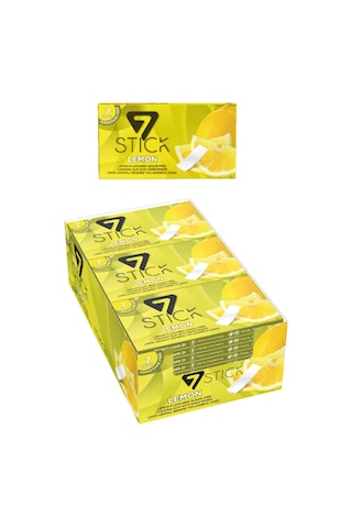 Şekersiz 7'li Limon Aromalı Sakız 14,5gr 24 Adet