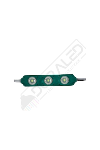 12 Volt Yeşil 1,5 Watt 3 lü Lensli 2835 Reklamcı Modül (10 Adet)