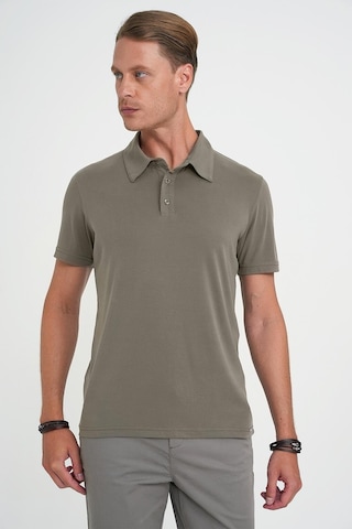 Efor Comfort Fit Polo Yaka Modal Karışım Kısa Kol Casual Haki Tişört Ts 903 Haki