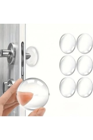Askımo - Şeffaf Silikon Mobilya Ve Kapı Durdurucu Darbe Pedi 6 Lı