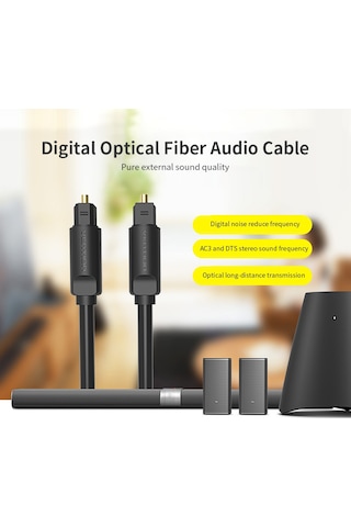 Springsun Ventıon Dijital Optik Fiber Ses Kablosu Hifi Dts Stereo Kablo Dvd/oynatıcı/ev Sineması Ses Uzatma Kablosu 1,5 M/4,92 Ft