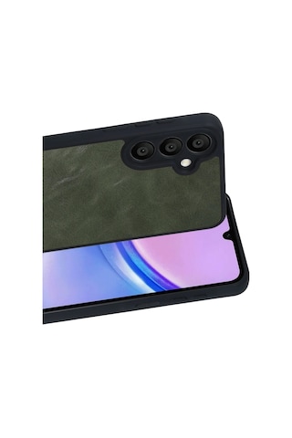 Samsung Galaxy A57 5g Aras Deri Kapak - Yeşil