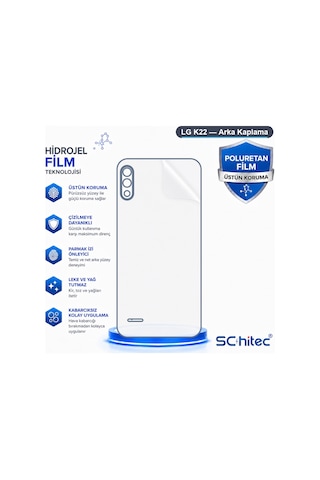 Schitec Lg K22 Uyumlu Arka Yüzey Hidrojel Koruyucu Film 46673274