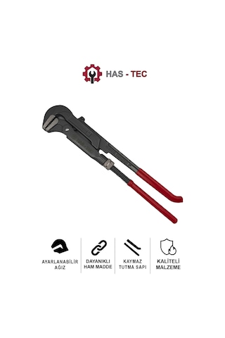 Maşalı Boru Anahtarı 1 İnç Dayanıklı Çelik Gövde, Ergonomik Kavrama