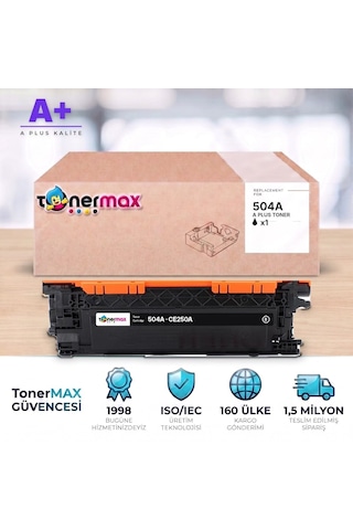 Hp 504a Ce250a Siyah Uyumlu Toner A Plus / Color Laserjet Cp3525 / Cm3530