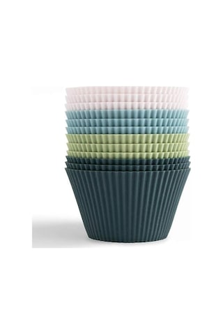 Muffin Pişirme Kalıbı 12 Adet Silikon Kek Kalıbı Cupcake Çikolata Ve Sade Kek 12 Adet Genel