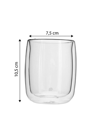 Jumbo Glory Double Wall 400 Ml 2'li Kase Sku: Smg8690010548634 Açık Gri