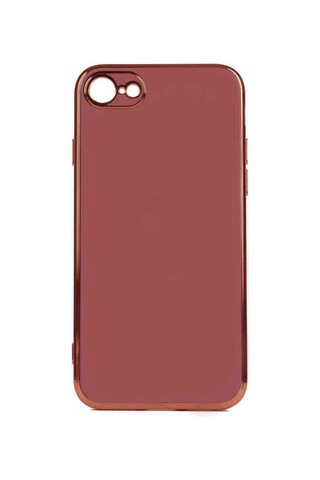 Apple Uyumlu iPhone Se 2020 Kılıf Zore Bark Kapak Kahverengi