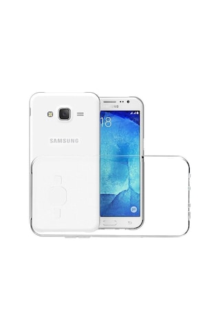 Newface Samsung Galaxy Uyumlu J7 Kılıf Lüx Şeffaf Silikon Çok Renkli