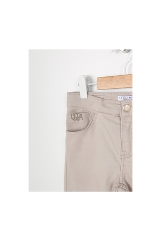 U.S. Polo Assn. Normal Bel Boru Paça Kız Çocuk Pantolon Gleno23y Gri
