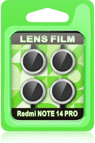 Mey İthalat Redmi Note 14 Pro 5g Raze Metal Kamera Lens - Gümüş