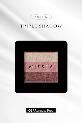 Missha Triple Shadow No.6 Marsala Red