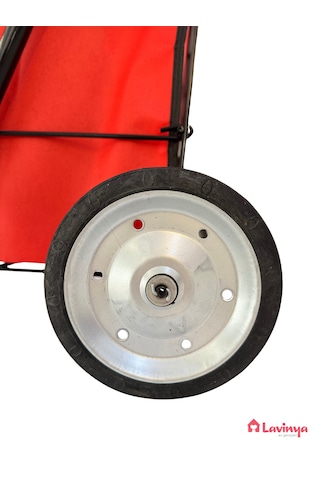 Lavinger Kaliteli Metal Pazar Arabası Çelik Teker 6 Mm. Ova