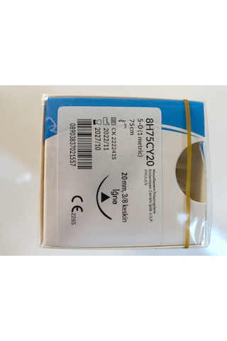 EMİLEMİYEN CERRAHİ İPLİK  5 - 0  [1 METRİC]75 CM   12 ADET
