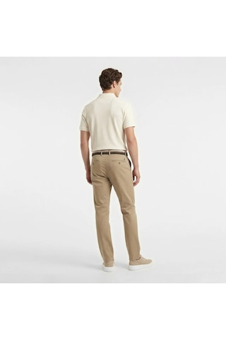 Nautica Slim Fit Polo Yaka Erkek T-shirt K65302t Krem