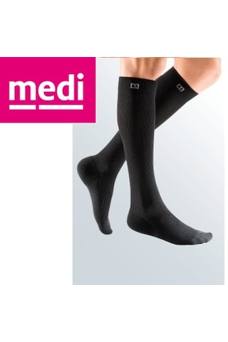 Mediven Diz Altı - Medi For Men Ccl2 Diz Altı Erkek Varis Çorabı Gri CCL2 4 Standart Kısa