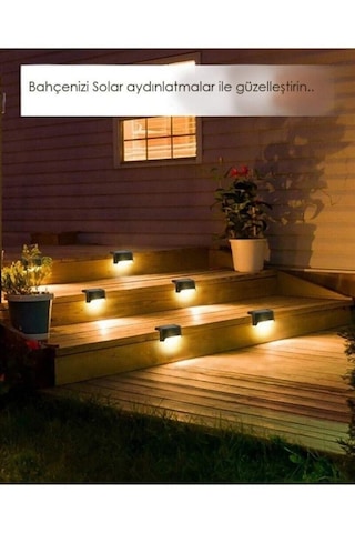 Köşebent Merdiven Veranda Solar Güneş Enerjili Bahçe Lamba 1adet