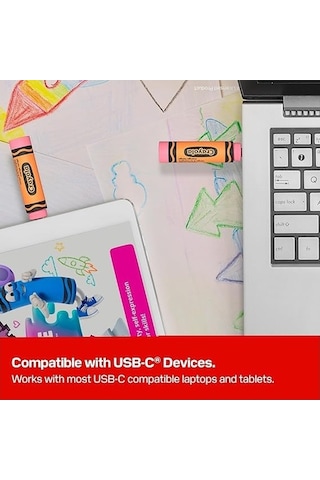 Sandisk Crayola 256gb Sdczıc-256g-g46o Usb-c 3.2 Gen1 Type-c Flash Bellek Mango Tango